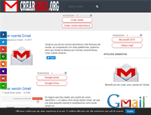 Tablet Screenshot of creargmail.org